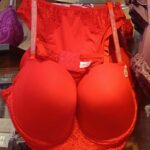 Kırmızı Pamuklu Yumuşak Sütyen Takımı