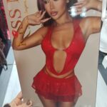 Kadın Kırmızı Parıltılı Etek Detaylı Elbise